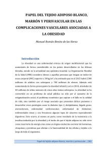 papel del tejido adiposo blanco, marrón y perivascular en las