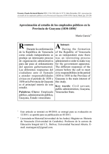 Aproximación al estudio de los empleados públicos en la Provincia