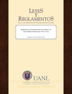 Reglamento de Incorporación de Estudios a la