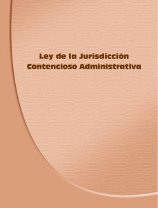 Ley de la Jurisdicción Contencioso Administrativa