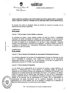 ANEXO III DEL DECRETO N° REGLAMENTO GENERAL DE