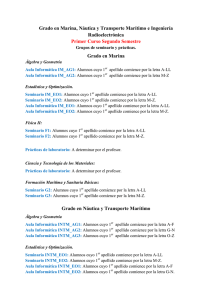 Grupo de Prácticas de Primer Curso (Segundo Semestre)