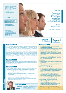 Delegar Corregir Motivar - Instituto de Estudios Cajasol