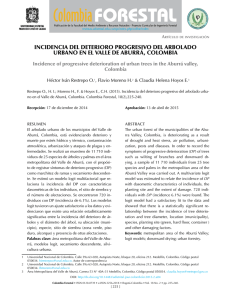 INCIDENCIA DEL DETERIORO PROGRESIVO DEL ARBOLADO