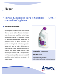 (3951) Pursue Limpiador para el Sanitario con Ácido Orgánico
