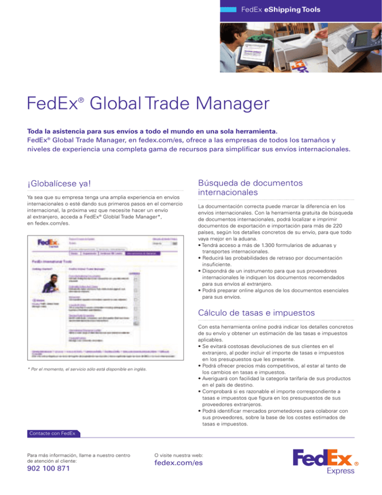 FedEx Global Trade Manager