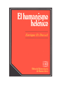 El humanismo Helenico