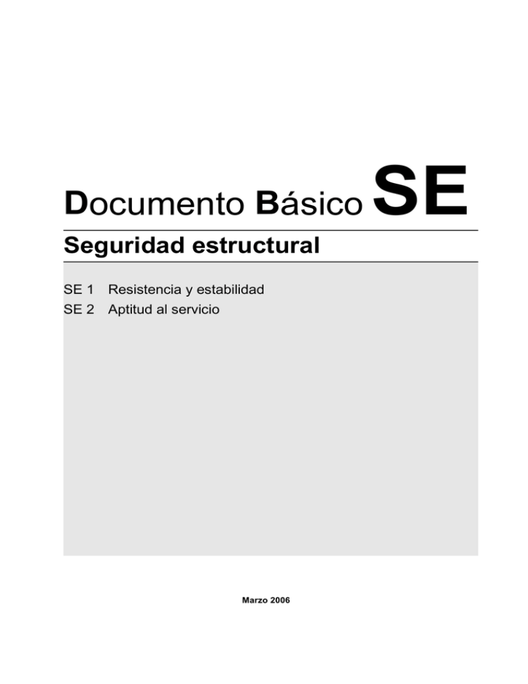 Documento Básico SE Seguridad Estructural