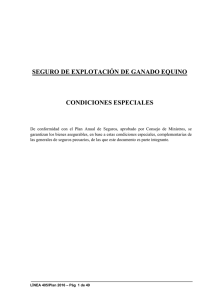 Seguro de Explotación de Ganado Equino