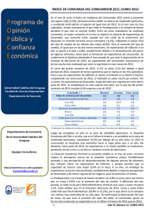 Índice de Confianza del Consumidor