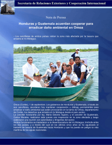 Nota de Prensa Honduras y Guatemala acuerdan cooperar para
