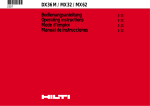Operations Manual - DX 36 M Powder Actuated Tool