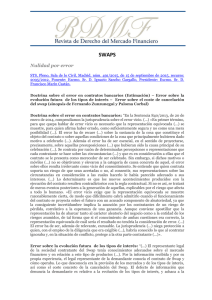 Nulidad por error - Revista de Derecho del Mercado Financiero RDMF