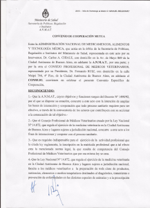 convenio de cooperación mutua - Consejo Profesional de Médicos