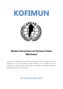 Modelo Universitario de Naciones Unidas “Kofi Annan” - ANU-AR