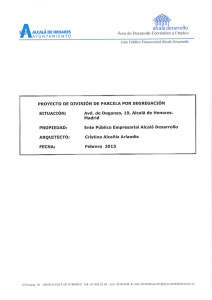 ii-2013. memoria del proyecto de segregación