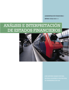 análisis e interpretación de estados financieros