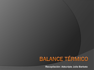 balance termico