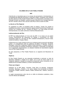 Acta que institucionaliza el Plan Puebla Panamá