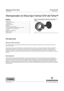 Atemperador en línea tipo Venturi DVI de Fisherr