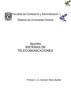 Apuntes SISTEMAS DE TELECOMUNICACIONES - FCA