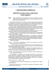 Orden AAA/258/2014 - Ministerio de Agricultura, Alimentación y