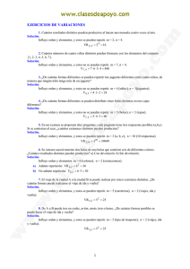 1 EJERCICIOS DE VARIACIONES