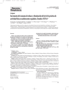 Incremento del consumo de tabaco y disminución del nivel de