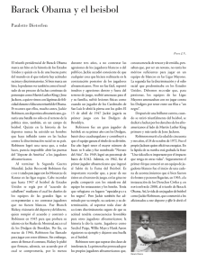 Barack Obama y el beisbol - Revista de la Universidad de México