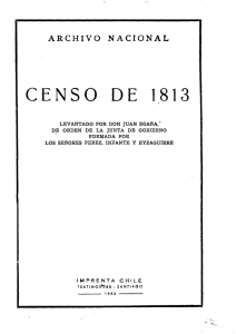Censo 1813 - Instituto Nacional de Estadísticas