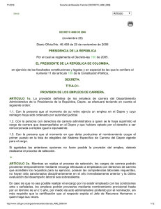 Decreto 4080 de 2006 - Presidencia de la República de Colombia