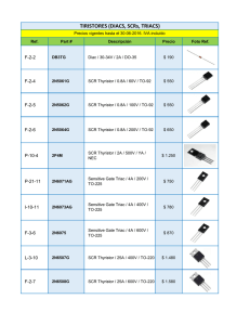 tiristores diacs scrs triacs