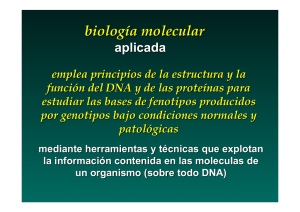 biología molecular