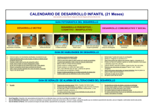 CALENDARIO DE DESARROLLO INFANTIL (21 Meses)