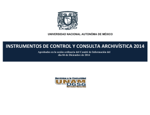 instrumentos de control y consulta archivística 2014