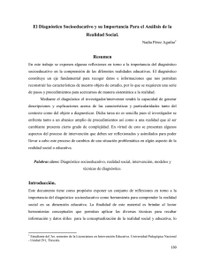 El Diagnóstico Socioeducativo y su Importancia Para el