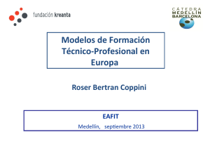 Modelos de Formación Técnico-Profesional en Europa