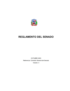 Reglamento del Senado / Senate Internal Rules