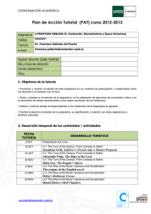 Plan de Acción Tutorial (PAT) curso 2012-2013