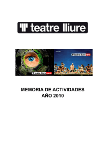 MEMORIA DE ACTIVIDADES AÑO 2010