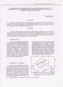 composicion y distribucion de la abundancia relativa