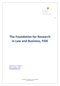 The Foundation for Research in Law and Business, FIDE