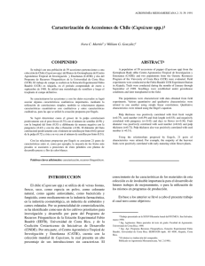 Caracterización de Accesiones de Chile (Capsicum spp.)1