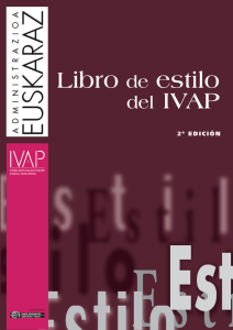Libro de estilo del IVAP
