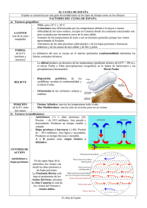 EL CLIMA DE ESPAÑA