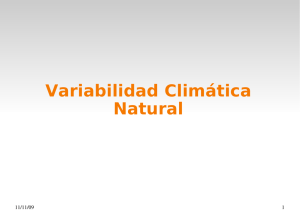 Variabilidad climática natural