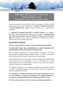 CAMPIONAT DE CATALUNYA OPEN