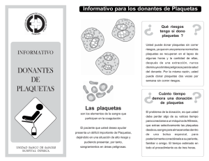 DONANCION DE SANGRE donante plaquetas.pmd