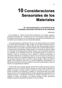 10. Consideraciones Sensoriales de los Materiales