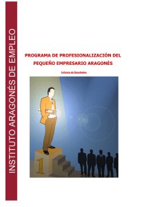 Programa de profesionalización del pequeño empresario aragonés